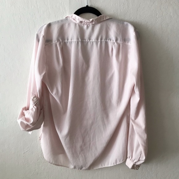 Light Pink Casual Button Down Women’s Shirt - Picture 3 of 11